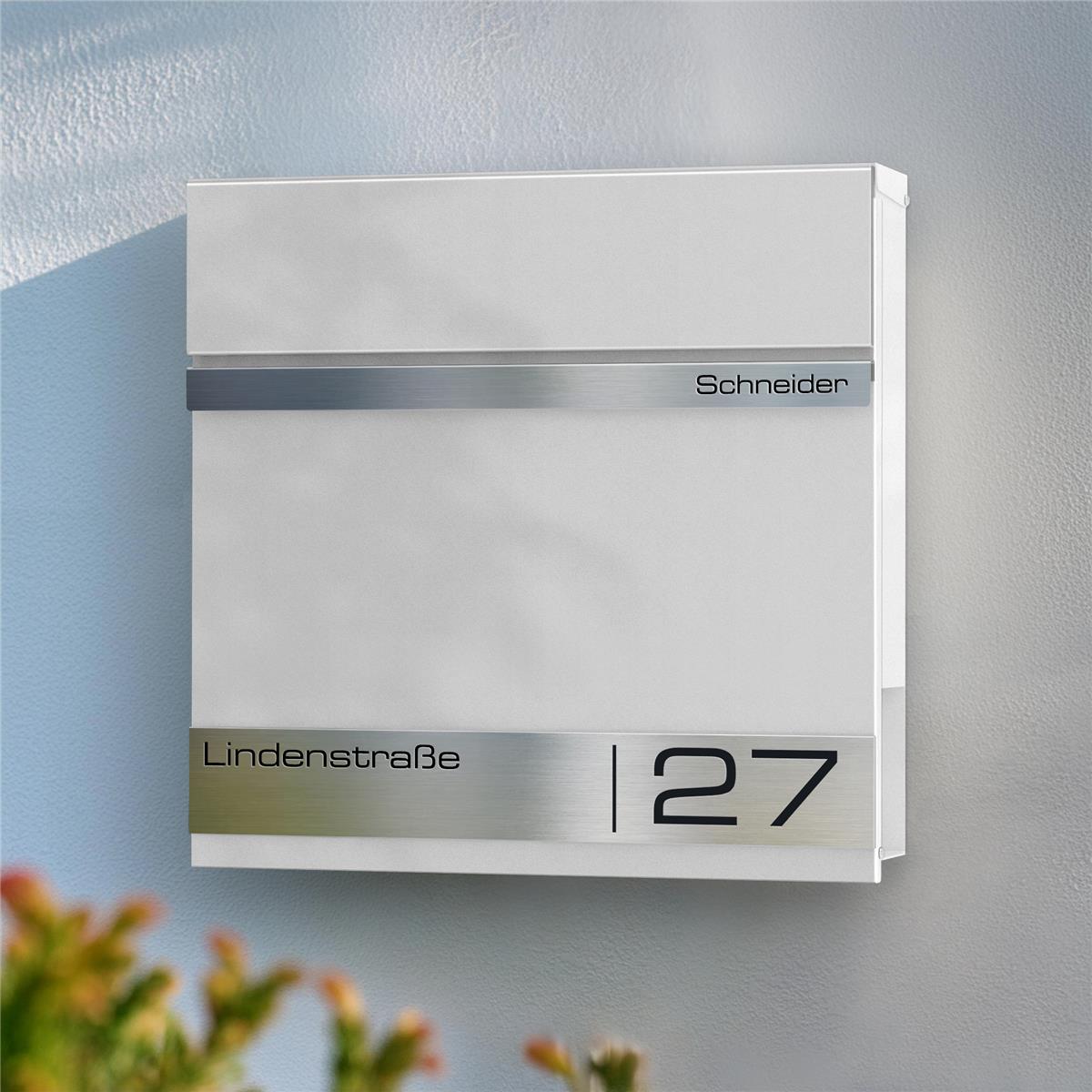 Metzler Briefkasten mit Lasergravur | Stencil 2