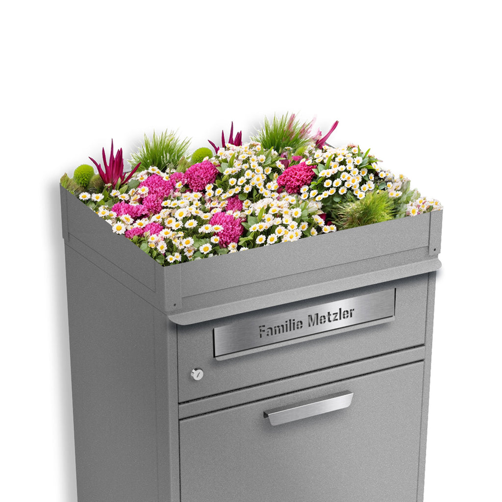 Metzler Pflanzdach für Paketbox | Dachbegrünung für Paketbriefkasten | für Modellreihe Bispo