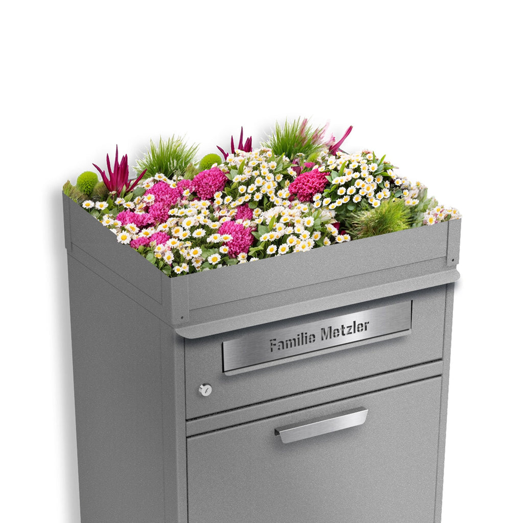 Metzler Pflanzdach für Paketbox | Dachbegrünung für Paketbriefkasten | für Modellreihe Bispo