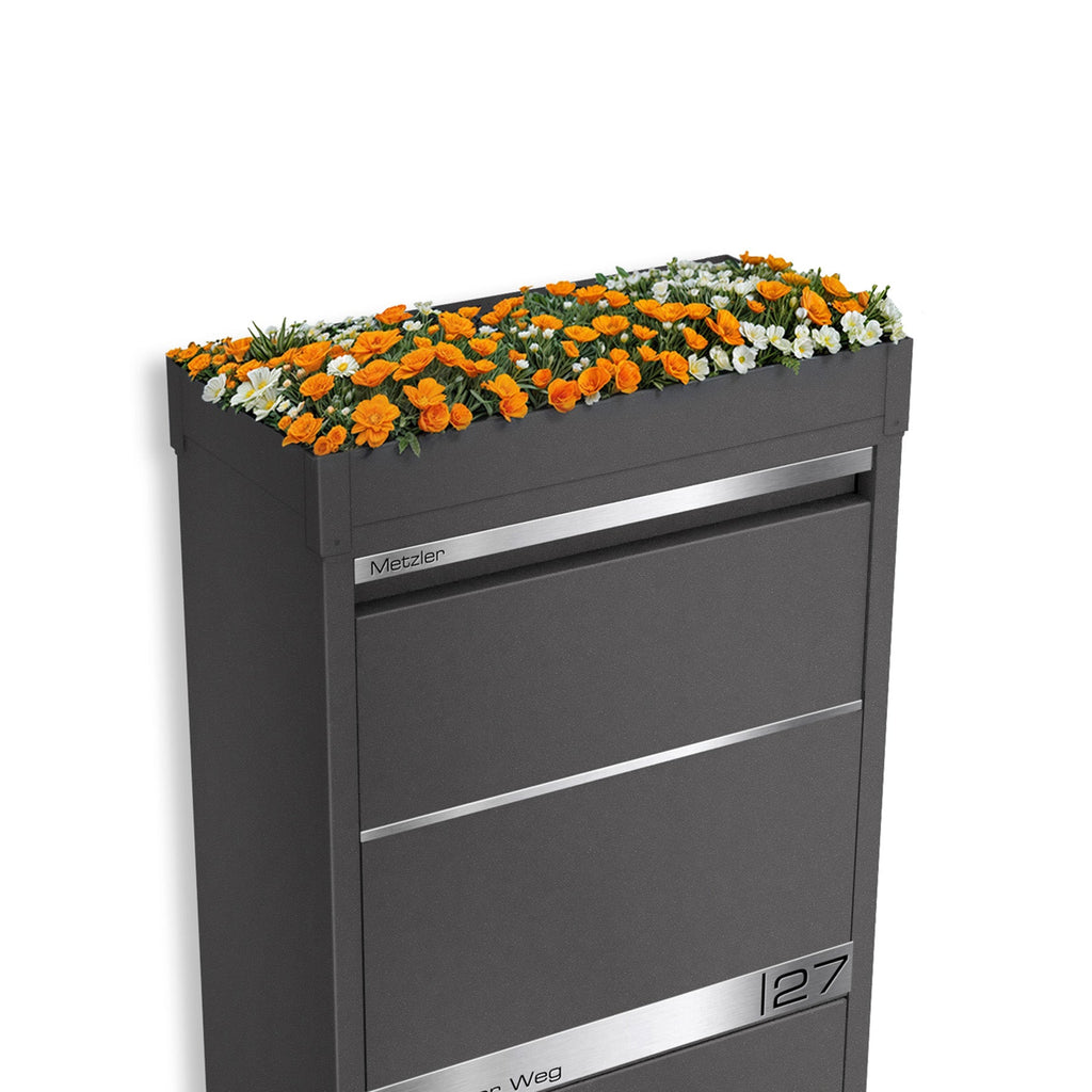Metzler Pflanzdach | Dachbegrünung für Paketbox Modellreihe Avalon