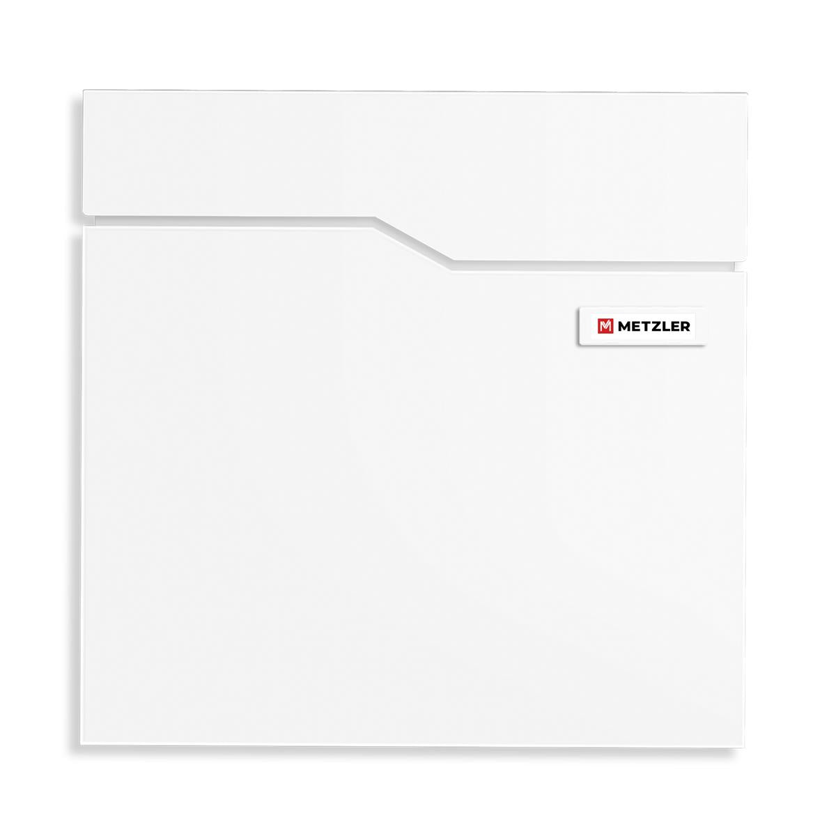 Metzler Briefkasten mit Sichtfenster | mit austauschbarem Namensschild | Hoffmann SF
