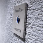 Klingelschild aus Edelstahl optional mit Gravur