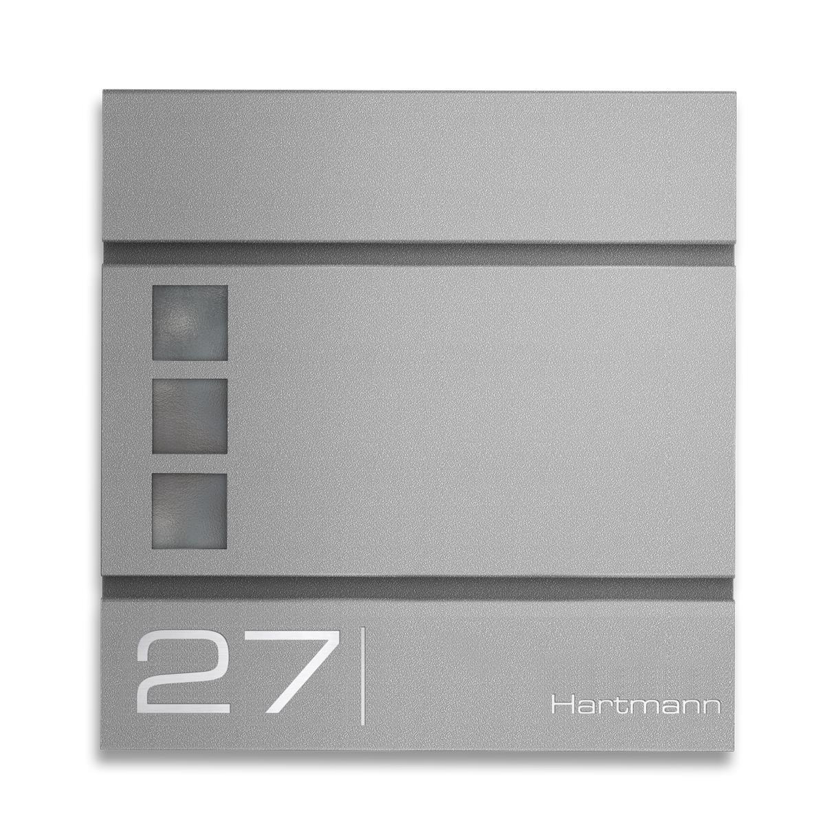 Metzler Briefkasten hochwertiger Stahl Sichtfenster | Cube