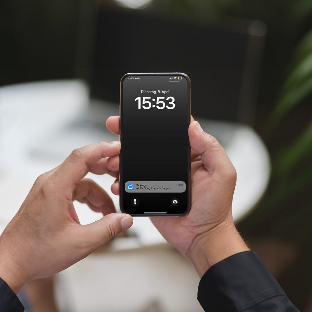 Metzler Zustellbenachrichtigung per App und Funk-Gong – passend zur Modellreihe Bispo mit zwei Brieffächern