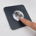LED-Türklingel in Anthrazit Gravur auf Drucktaster