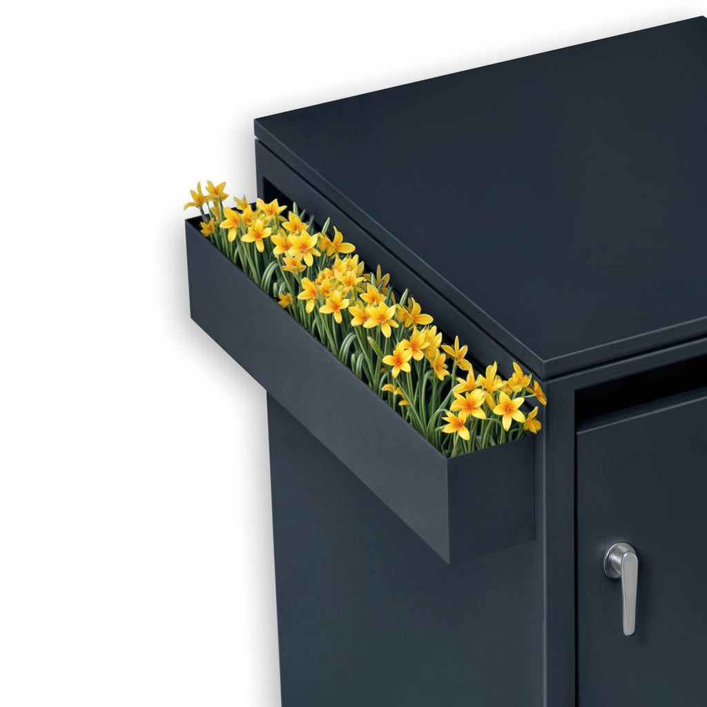 Metzler Blumenkasten für Metzler Mülltonnenbox | RAL 7016 Anthrazit
