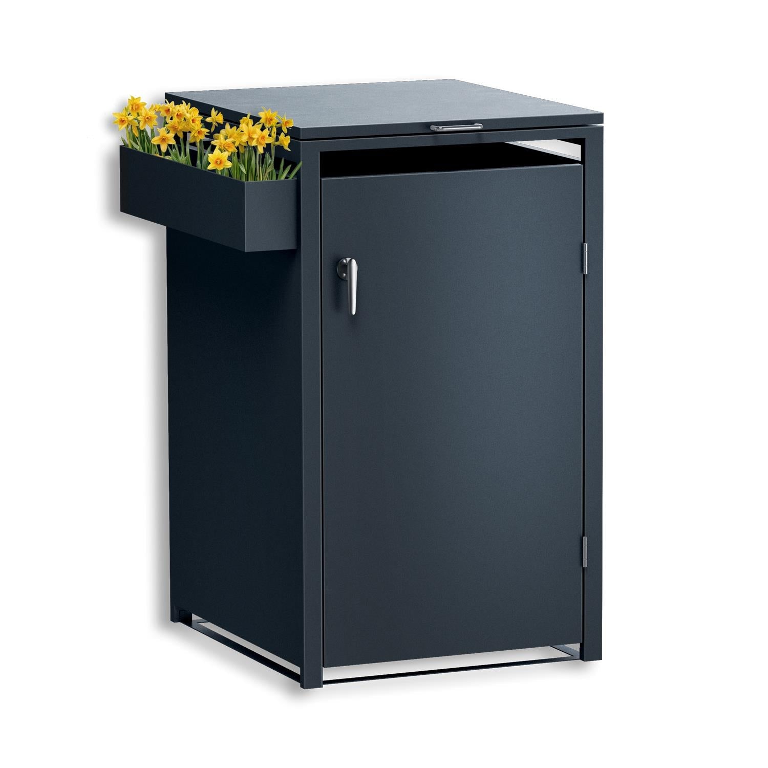 Metzler Blumenkasten für Metzler Mülltonnenbox | RAL 7016 Anthrazit