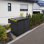 Metzler Blumenkasten für Metzler Mülltonnenbox | RAL 7016 Anthrazit