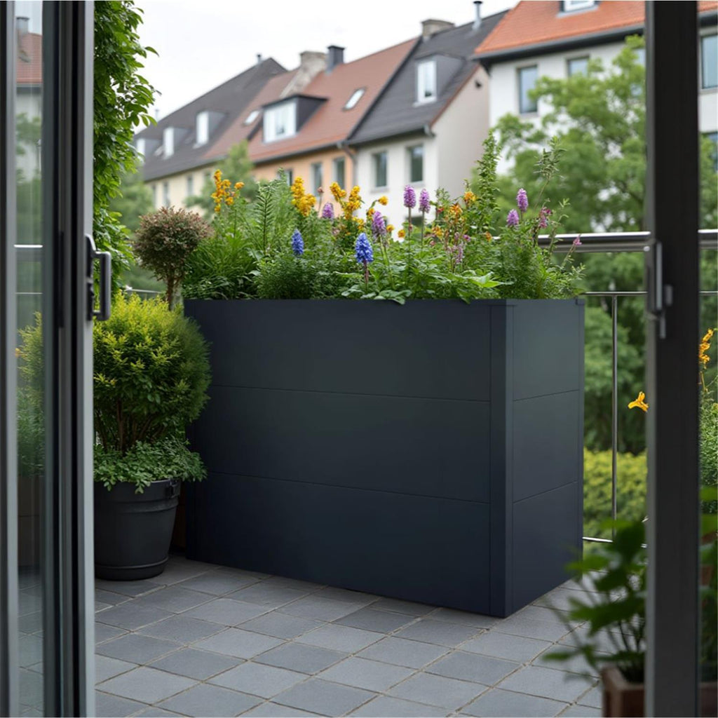 Metzler Hochbeet M für den Garten | Pulverbeschichtet | 100 x 50 x 77 cm