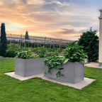 Metzler Hochbeet L für den Garten | Pulverbeschichtet | 150 x 75 x 77 cm