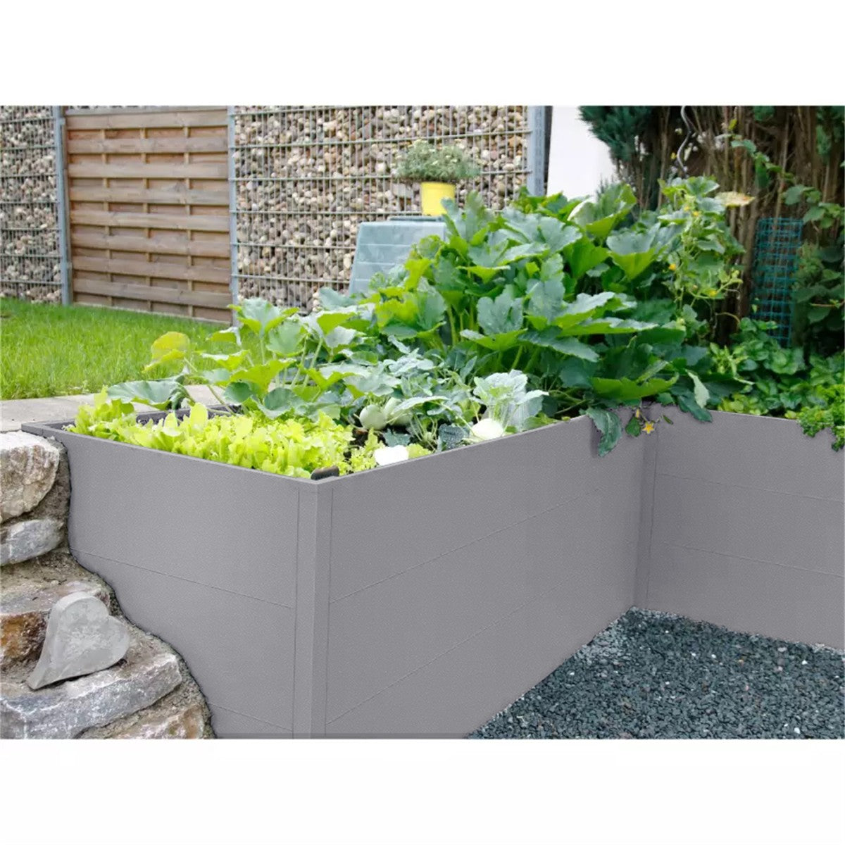 Metzler Hochbeet L für den Garten | Pulverbeschichtet | 150 x 75 x 77 cm