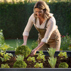 Metzler Hochbeet L für den Garten | Pulverbeschichtet | 150 x 75 x 77 cm
