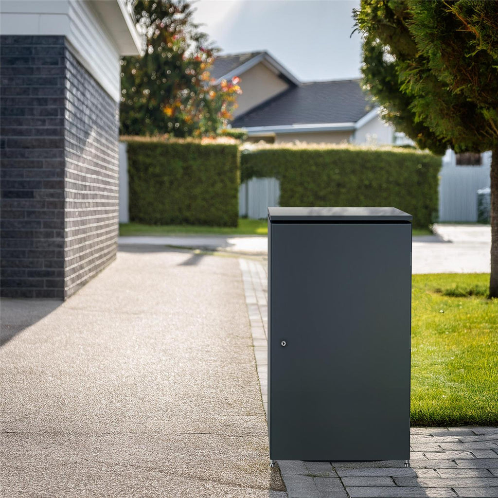 Metzler Mülltonnenbox | 1er | 240l | aus Aluminium | rostfrei & massiv
