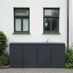 Metzler Mülltonnenbox | 4er | 240l | aus Aluminium | rostfrei & massiv