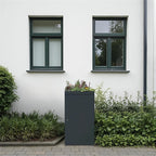 Metzler Mülltonnenbox mit Pflanzdach | 1er | 240l | aus Aluminium | rostfrei & massiv