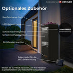 Metzler Paketbox mit 3 Briefkästen | personalisiert mit Gravur | Edelstahl-Namensschild | mit Briefeinwurf | Bispo 2