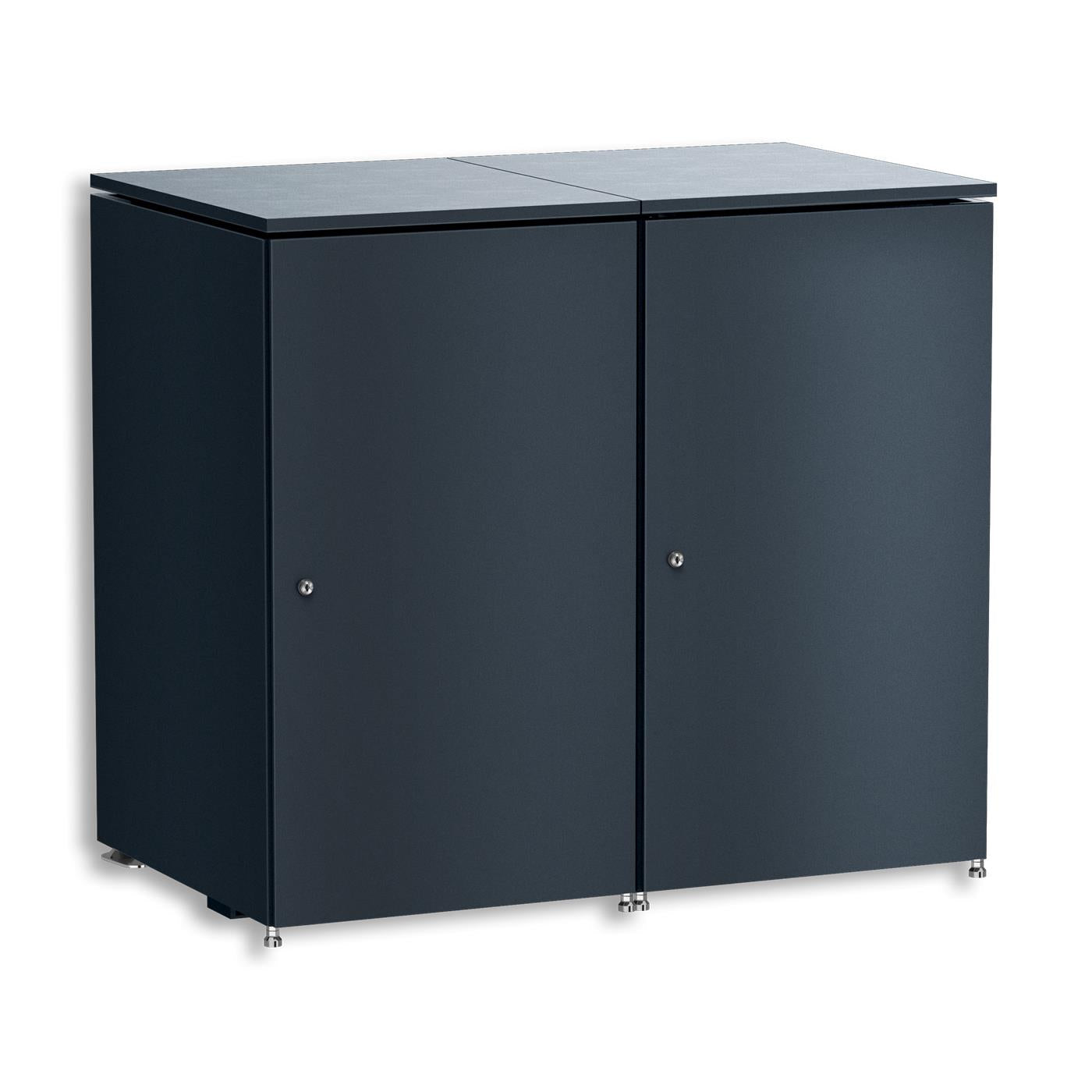 Metzler Mülltonnenbox | 2er | 240l | aus Aluminium | rostfrei & massiv