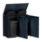 Metzler Mülltonnenbox | 2er | 240l | aus Aluminium | rostfrei & massiv