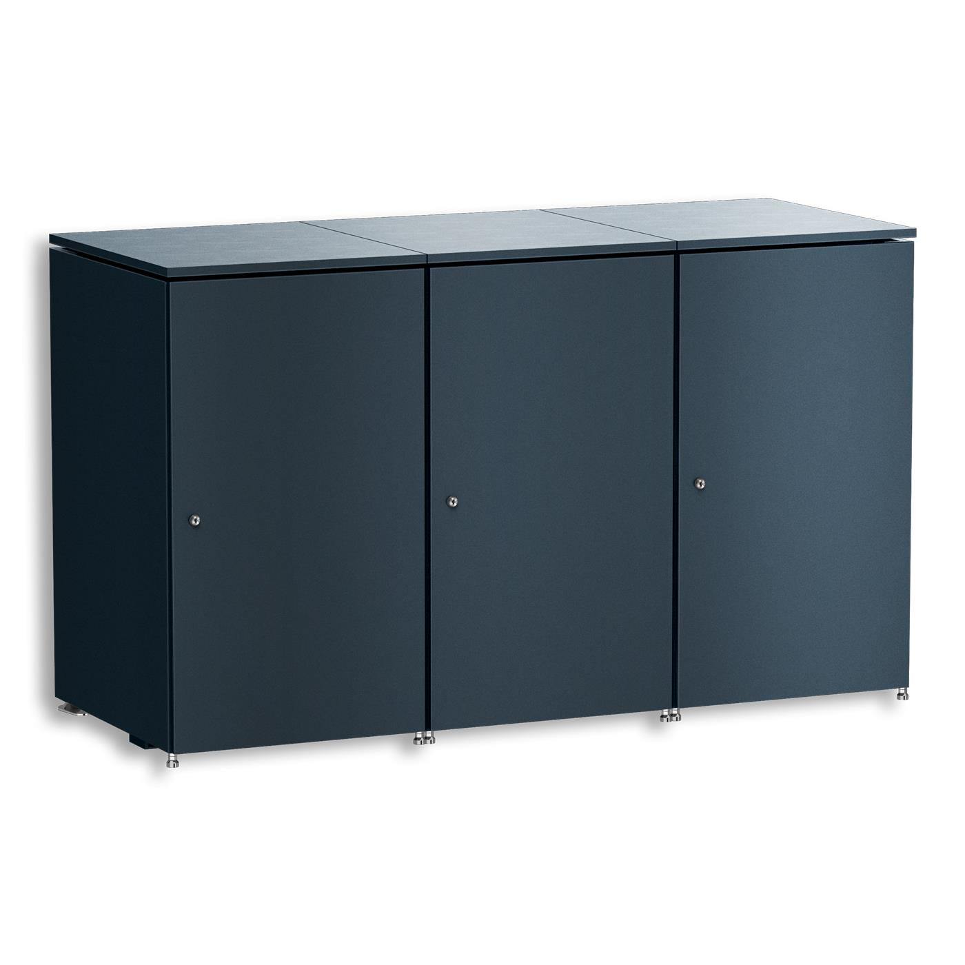 Metzler Mülltonnenbox | 3er | 240l | aus Aluminium | rostfrei & massiv