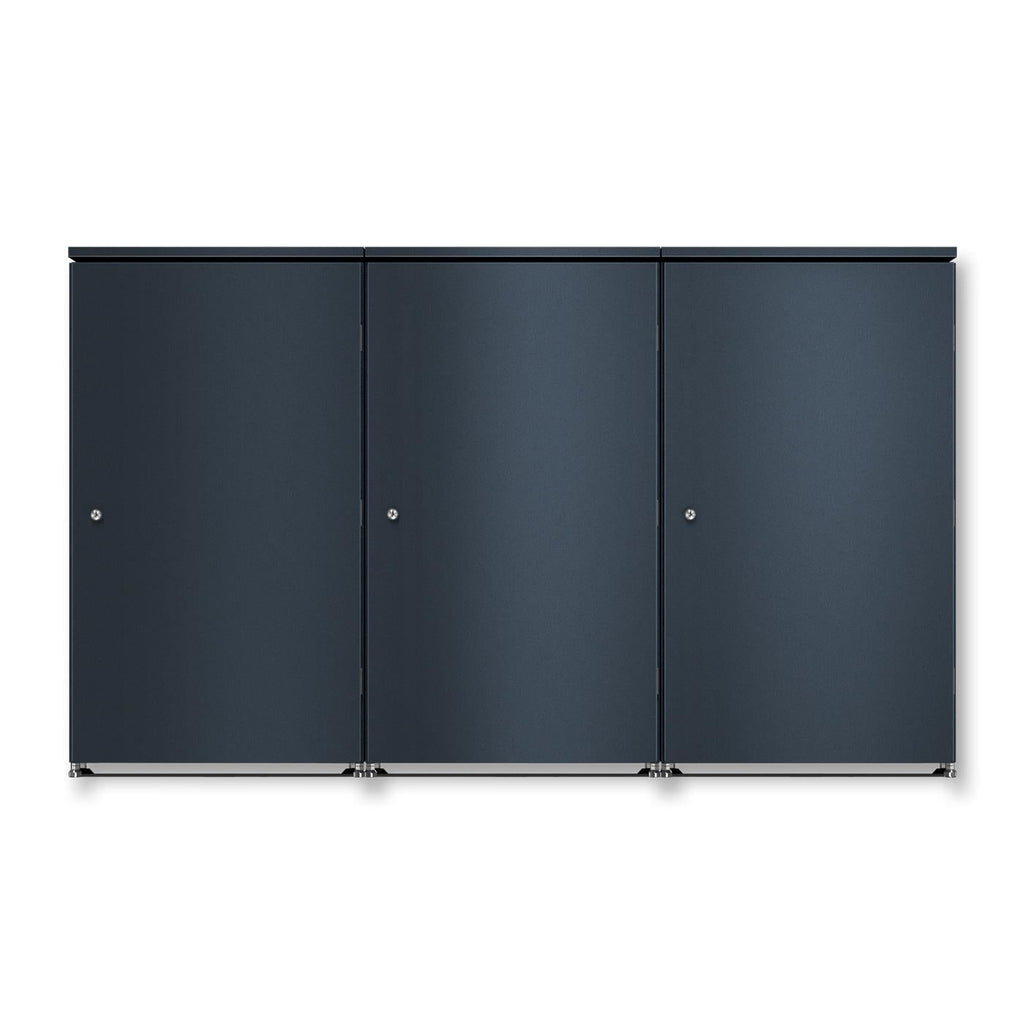 Metzler Mülltonnenbox | 3er | 240l | aus Aluminium | rostfrei & massiv