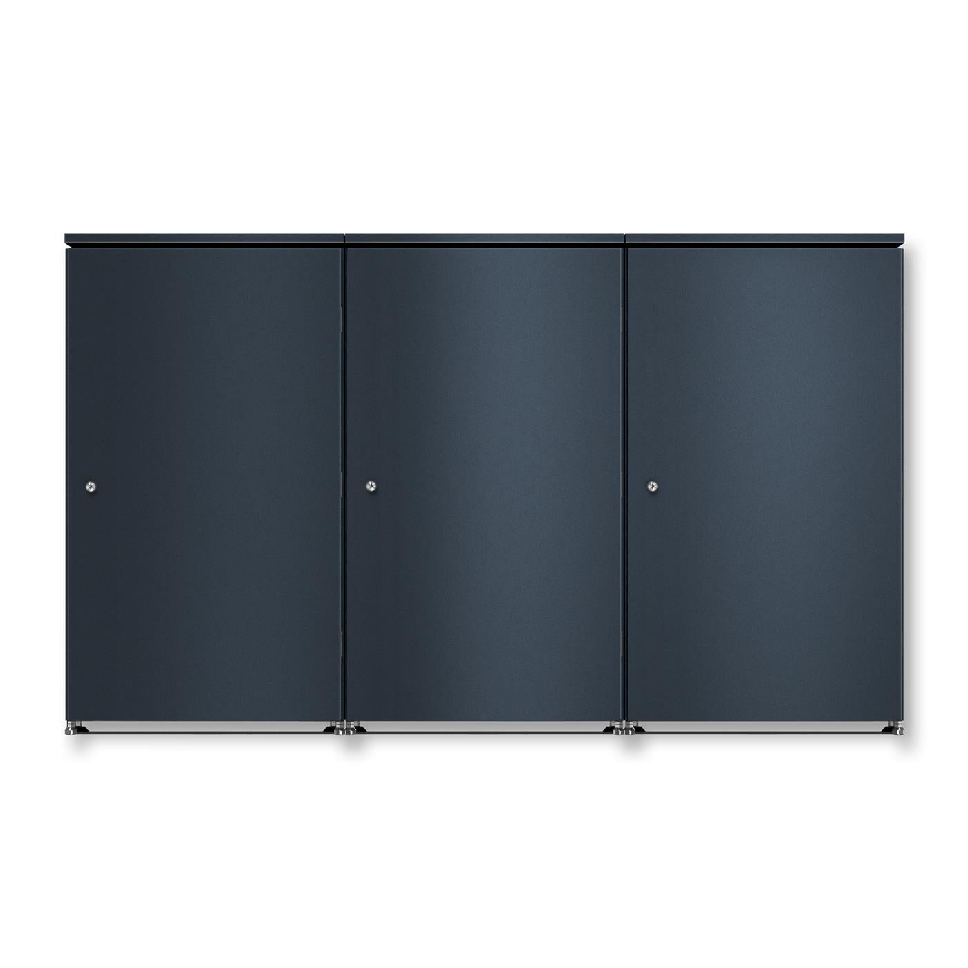 Metzler Mülltonnenbox | 3er | 240l | aus Aluminium | rostfrei & massiv