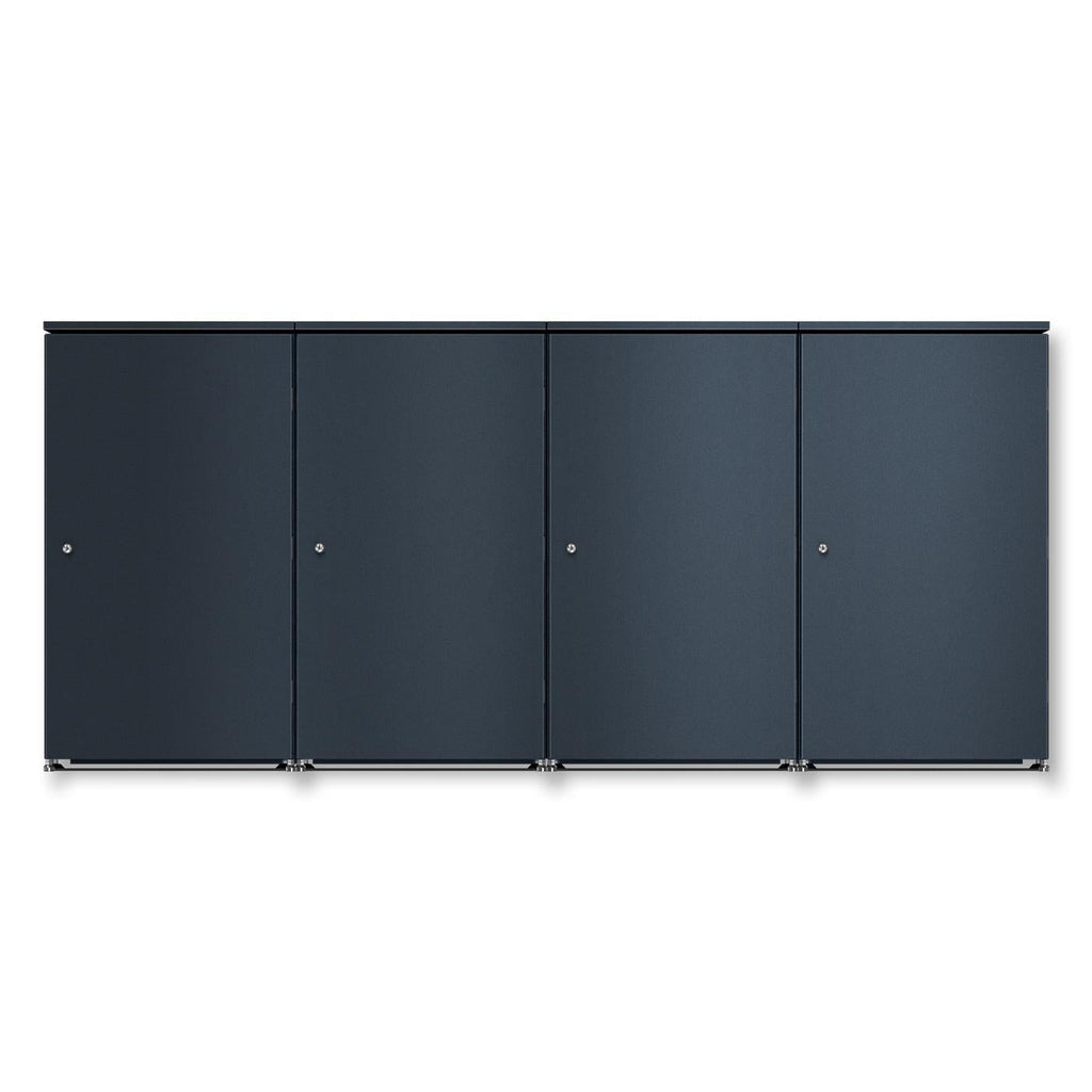 Metzler Mülltonnenbox | 4er | 240l | aus Aluminium | rostfrei & massiv