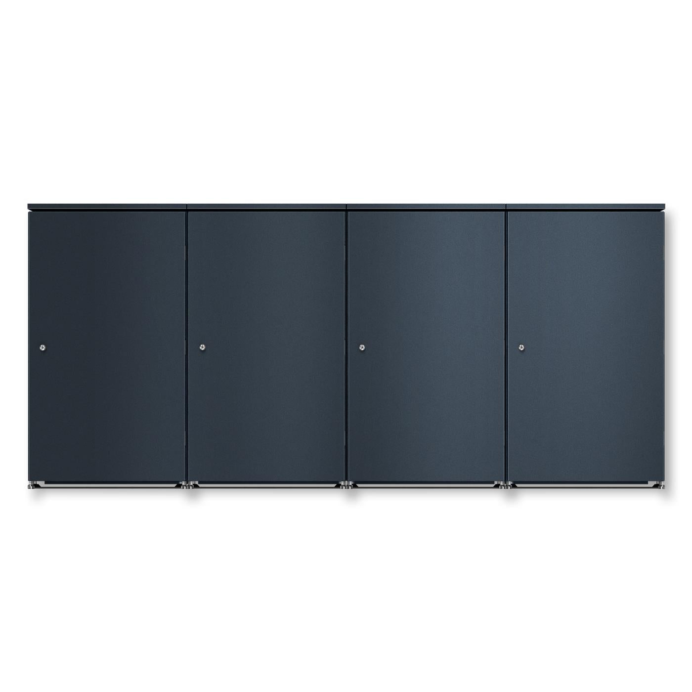 Metzler Mülltonnenbox | 4er | 240l | aus Aluminium | rostfrei & massiv
