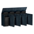 Metzler Mülltonnenbox | 4er | 240l | aus Aluminium | rostfrei & massiv
