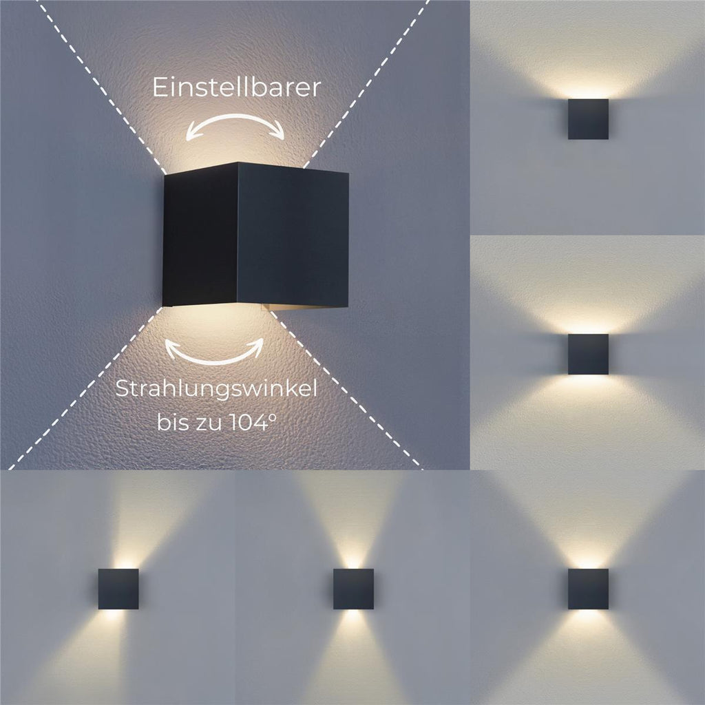 Up-Down-Light Cube | Smart | Wandleuchte | LED RGB+Warmweiß