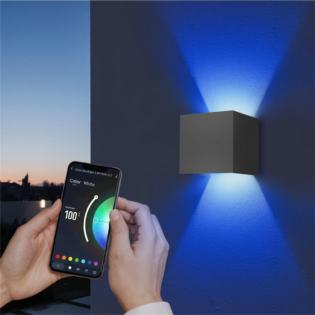 Up-Down-Light Cube | Smart | Wandleuchte | LED RGB+Warmweiß