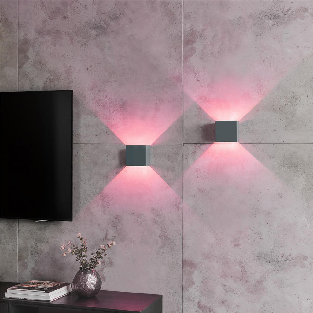 Up-Down-Light Cube | Smart | Wandleuchte | LED RGB+Warmweiß