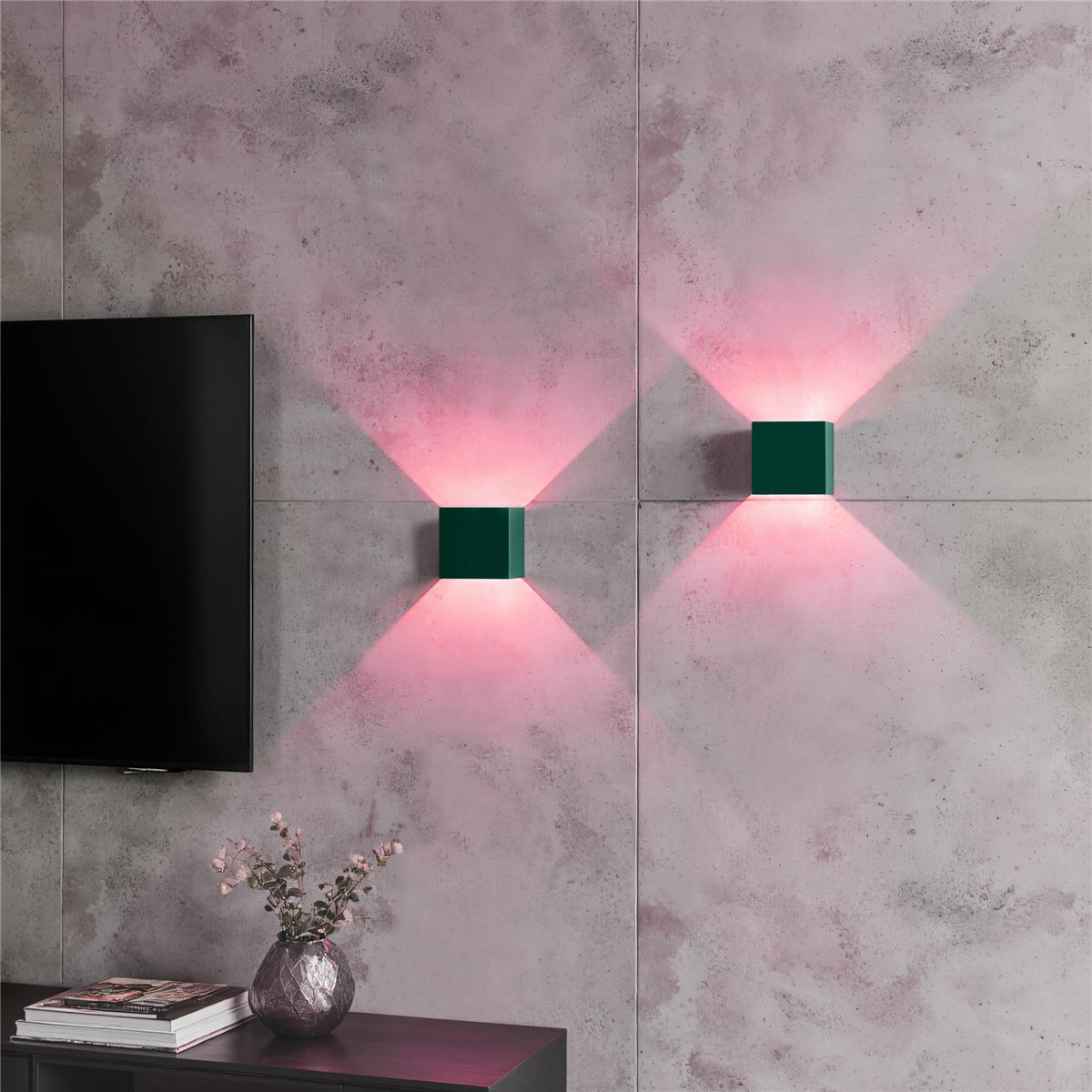 Up-Down-Light Cube | Smart | Wandleuchte | LED RGB+Warmweiß