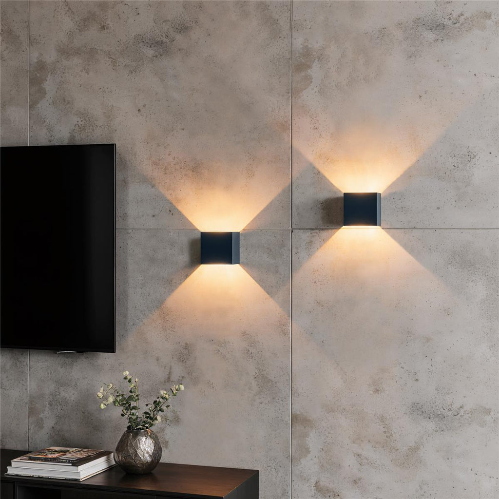 Metzler LED Wandleuchte Up-Down-Light | 6 Watt | LED 3000K Warmweiß | Lumic
