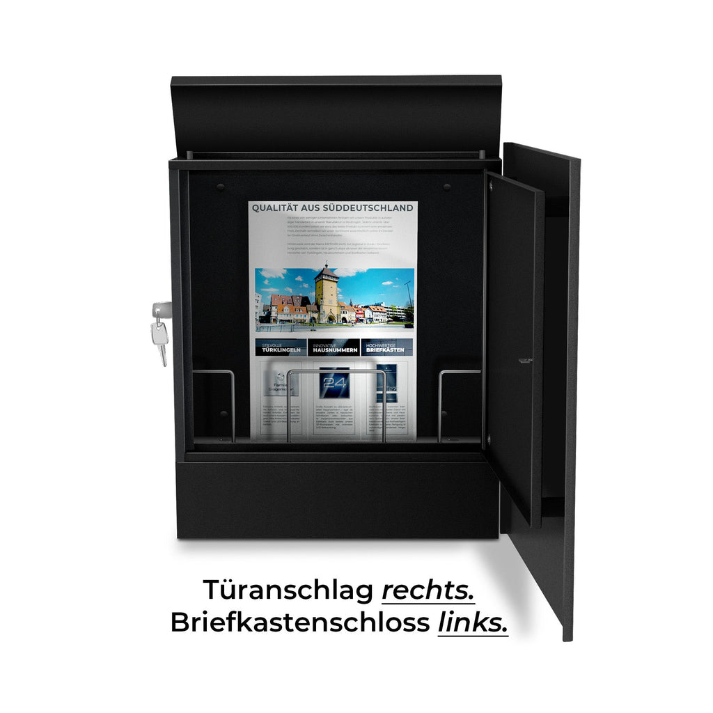 Metzler Briefkasten aus hochwertigem Stahl pulverbeschichtet | Lepo