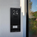 Metzler ADM10 Audio-Türsprechanlage | 2 Klingeltaster | Mit austauschbarem Namensschild | Kai