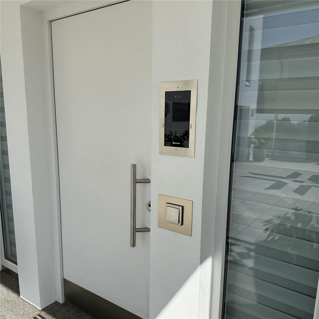 Metzler Türsprechanlage mit Kamera | Gesichtserkennung | Touch-Display | Live-HD-Video | Ein- und Mehrfamilien | SDM10X