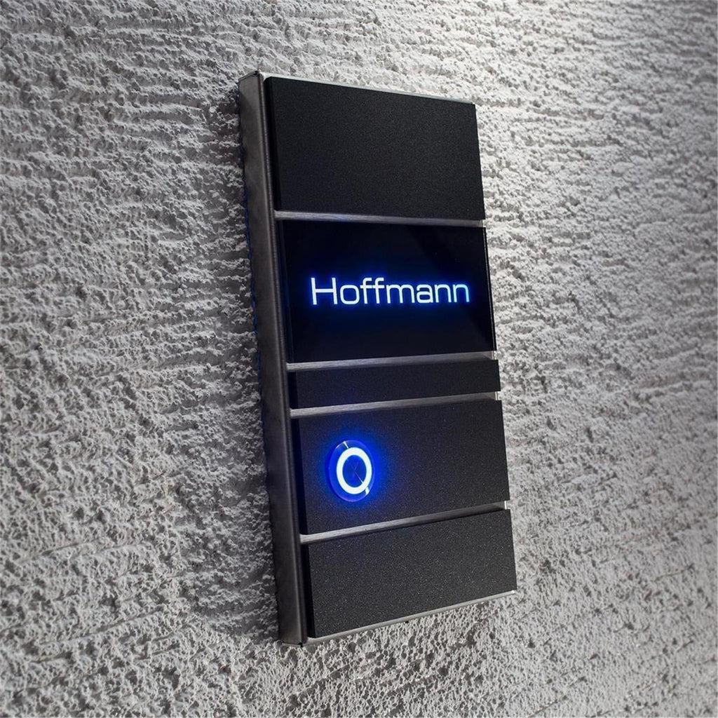 Metzler Design Türklingel Gravur beleuchtet | Ava