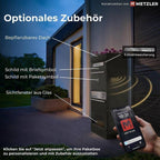 Metzler Paketbox mit Briefkasten | LED | personalisiert mit Gravur | Bispo 2