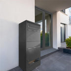 Metzler Paketbox mit Briefkasten | mit Sichtfenster | mit Briefeinwurf | rostfrei | Bispo 3