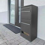 Metzler Paketbox mit Briefkasten | mit Sichtfenster | mit Briefeinwurf | rostfrei | Bispo 3