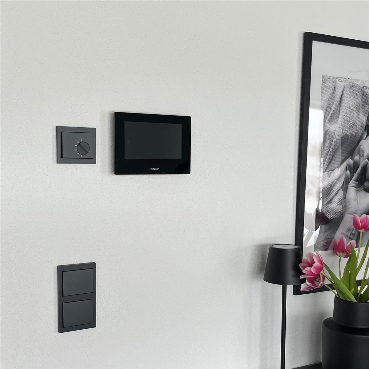 Metzler Intercom Innenstation Home, 7 Zoll Touchscreen, schwarz