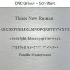 Klingelschild aus Edelstahl optional mit Gravur