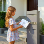 Metzler Standbriefkasten mit Zeitungsfach aus hochwertigem Stahl | Alves