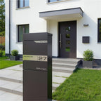 Metzler Standbriefkasten mit Zeitungsfach aus hochwertigem Stahl | Alves