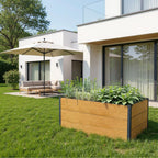 Metzler Hochbeet L für den Garten | Pulverbeschichtet | 150 x 75 x 77 cm