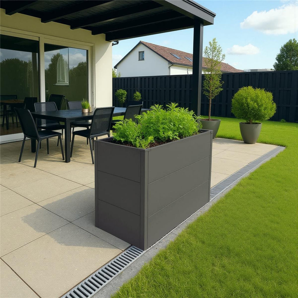 Metzler Hochbeet M für den Garten | Pulverbeschichtet | 100 x 50 x 77 cm