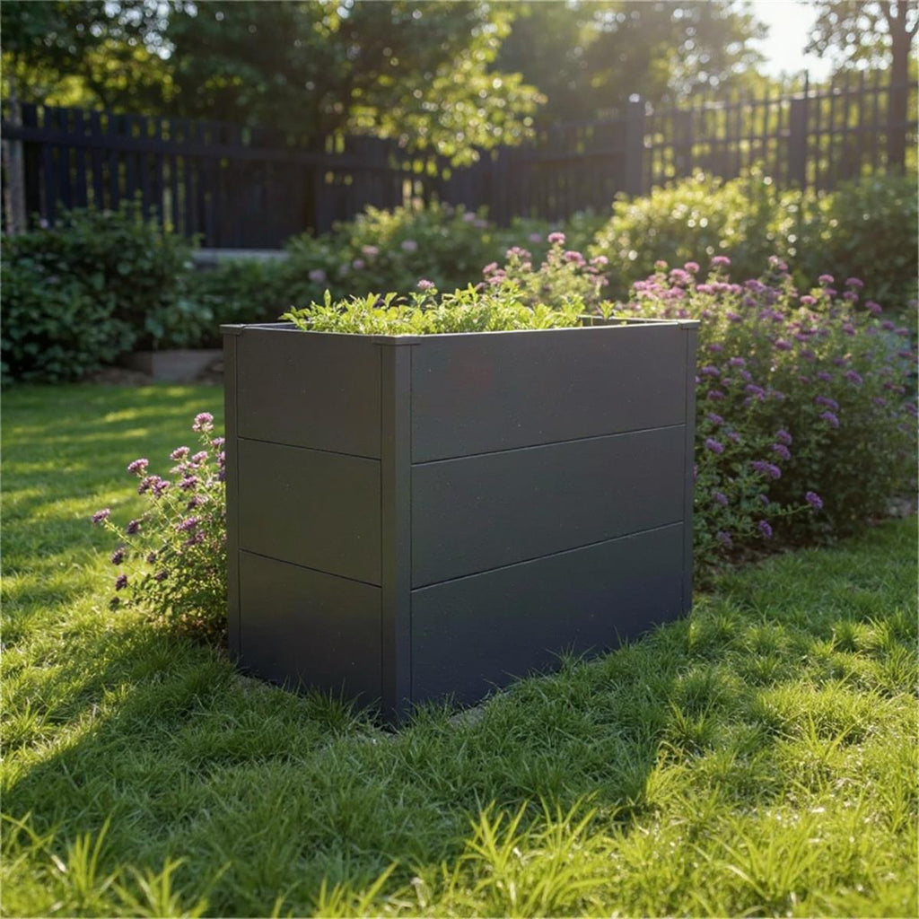 Metzler Hochbeet M für den Garten | Pulverbeschichtet | 100 x 50 x 77 cm