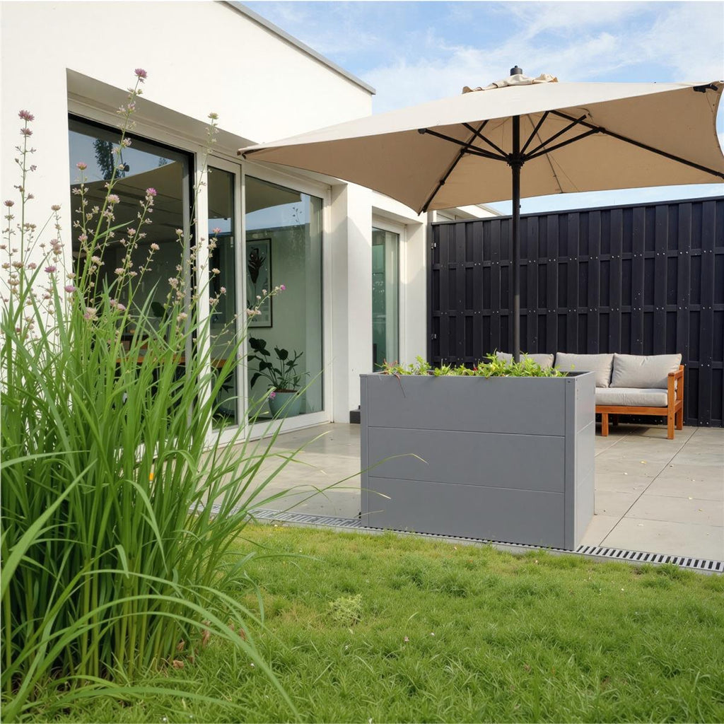 Metzler Hochbeet M für den Garten | Pulverbeschichtet | 100 x 50 x 77 cm