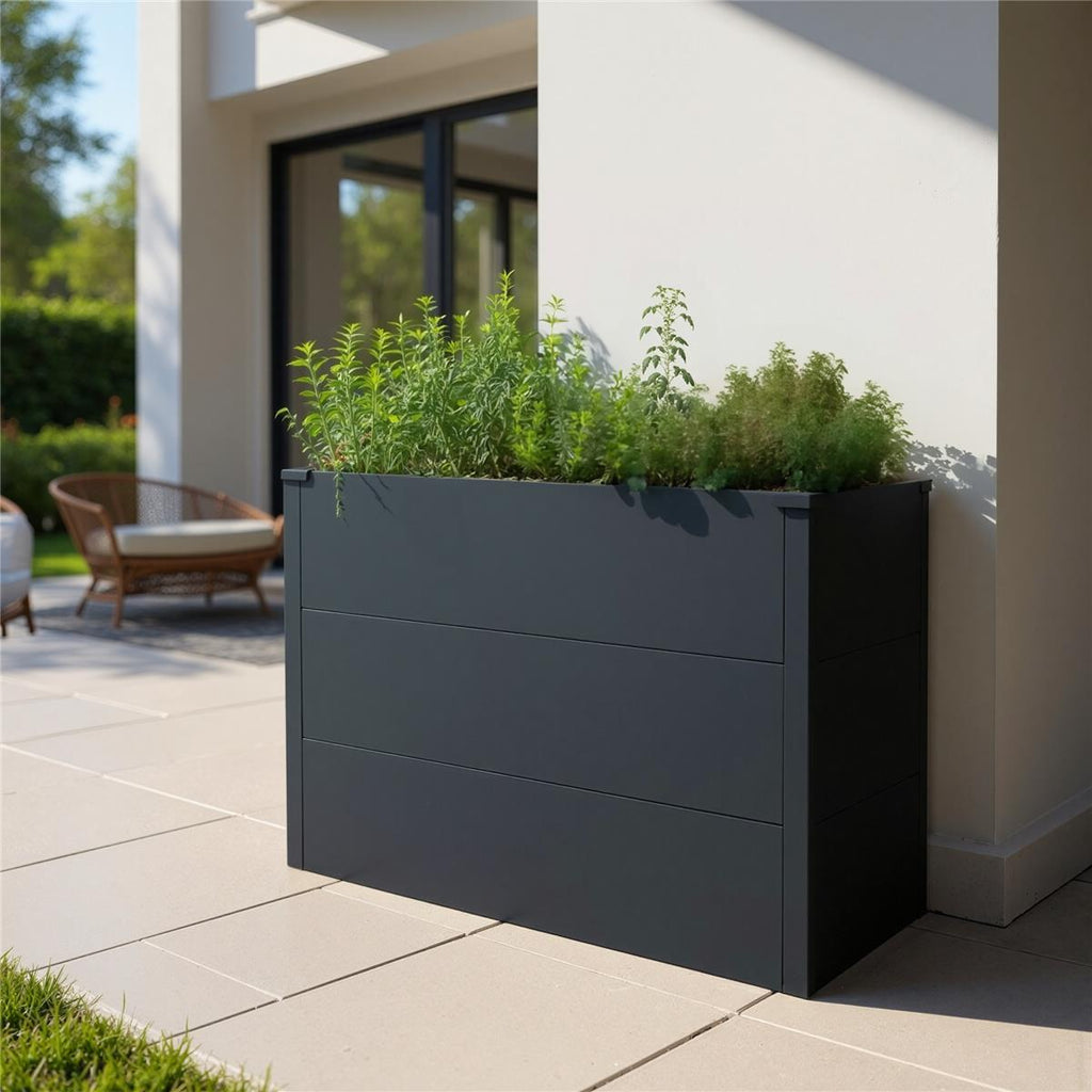 Metzler Hochbeet M für den Garten | Pulverbeschichtet | 100 x 50 x 77 cm