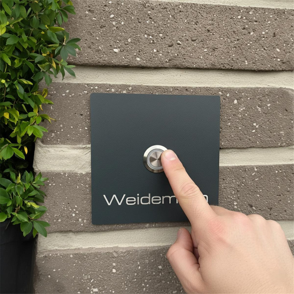 Metzler Türklingel mit Gravur + LED-Taster optional | Stella